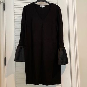 Black Warehouse dress with satin sleeve detail. UK bought. Great condition.